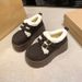 SHLIANG New Women's Winter Fashion Round Toe Designer Snow Boots Lace Up Walking Comfortable Lightweight Short Boots X0065_viptrois.com