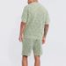Clothing Set Summer Men's Outfit Sports Loose Short Sleeve Shirt And Shorts For Teenagers_viptrois.com