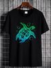 Sea Turtle Hawaiian Honu Active T-Shirt Top For Everyday Wear Summer Stretched Unisex Designer Clothes Casual Breathable Streetwear Fashion_viptrois.com