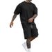 Men's Clothing Summer New Fashion T Shirt Workwear Shorts Casual Sports Suit Men_viptrois.com