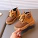 Autumn new children's fashion color matching short boots boys side zipper fashion Martin Boots Girls single boots_viptrois.com