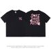 Men's Clothing Black Cotton Short Sleeved T Shirt For Men Summer Men's Wear Half Sleeved Korean Style Printed Loose Couple Tops_viptrois.com