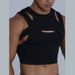 Men's Clothing Street Fashion Sexy Irregular Tank Camisole Camisole Two Piece Set_viptrois.com