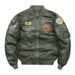 Men's Clothing Tough Guy New Autumn And Winter Air Force MA1 Flight Jacket Men's Embroidered Baseball Jacket Large Size Coat_viptrois.com