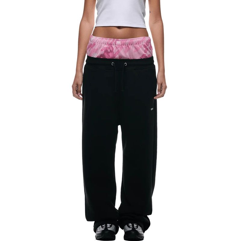 Men's Clothing European And American 2025ins Style Fashion Brand Double Waist Sweatpants Street Hip Hop Men And Women Straight Loose Casual Pants_viptrois.com