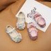 Girls' Princess Shoes Korean Style 2023 Spring and Autumn New Arrival Girls' Bow Single-Layer Shoes Fashion Flash Diamond Girl's Crystal Shoes_viptrois.com