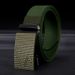New Toothless Automatic Buckle Belt Nylon Men's Braided Belt Men's Outdoor Leisure Breathable Belt Versatile Belt_viptrois.com