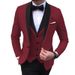 Men's Clothing Suits Slim Fit Fashion Suits British Wedding Groomsmen Dresses_viptrois.com