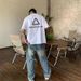 American High Street West Coast Oversize Short-sleeved T-shirt Men's Hong Kong Style Trend Heavy Cotton Round Neck Top Summer_viptrois.com