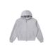 Boxy Cropped Hoodie – 540GSM Heavyweight Oversized Zip-Up Unisex Sweatshirt With Drop Shoulder_viptrois.com