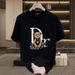 Men's Clothing New Spring And Summer Short Sleeved Bear T Shirt Men's Versatile Casual Heavyweight Brand Ins Bottoming Shirt T Shirt Top Short Sleeved_viptrois.com