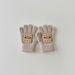 Children's gloves cute boy Instagram knitted warm baby five fingers_viptrois.com