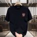 Men's Clothing Cotton Short Sleeved T Shirt Casual Trend Men And Women Summer Ins White Round Neck Top Trendy Versatile Men's Half Sleeve_viptrois.com