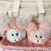 Creative Plush Big Ear Rabbit Keychain School Bag Pendant Gradient Cartoon Doll Gift Lolita Jewelry_viptrois.com
