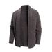 Premium Notch Lapel Knit Cardigan For Men – Timeless Textured Pullover In Versatile Neutrals_viptrois.com