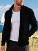 Men's Clothing Men's Lightweight Fleece Zip-Up Sweater - Casual Loose Fit Knit Jacket (4 Colors, S-3XL)_viptrois.com