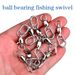 Stainls Steel Quick Release Oval Snap Bearing Swivel Sea Iron Plate Eight-shaped Ring Connector Fishing Gear_viptrois.com