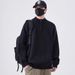 Half High Neck Zipper Sweater For Men, Loose Fitting Pullover, Solid Color Base, Knitted Sweater, Men's Trend_viptrois.com