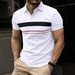 Men's Digital Print Polo Shirt – Breathable Short Sleeve Collared Shirt For Casual & Outdoor Wear (Black, White, Pinkish, Light Blue, Navy Blue)_viptrois.com