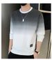Men's Hong Kong Style Crew Neck Sweater, Loose Student Long-sleeved Casual T-shirt Top_viptrois.com