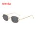 New Design Small Diamond Metal Frame Polygonal Sunglasses Multi Color Gradient Sunglasses_viptrois.com
