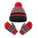 Kids' scarf, hat & glove sets Children's hat and gloves two-piece winter plus fleece warm children's five-finger knitted winterproof suit_viptrois.com