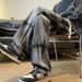 American Street Washing And Aging Gradual Change Jeans Men's Spring And Autumn Straight Loose European And American High Street Vibe Long Pants_viptrois.com