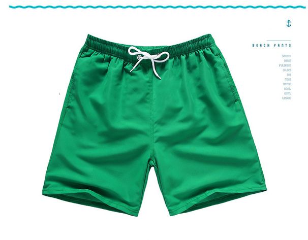 Men's Clothing Five Point Beach Shorts Casual Seaside Three Point Pants Swimming Shorts Loose Boxer Shorts_viptrois.com