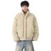 Padded Clothes Men And Women Loose Padded Jacket Bread Clothes Short Stand-up Neck Padded Jacket_viptrois.com