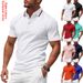 Summer Men's Quick Drying Polo Shirt Casual Business Golf Short Sleeve Breathable Sweat Wicking Size_viptrois.com