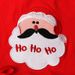 Christmas Girls and children spring and autumn red Santa Claus lace Peng Peng ha dress two-piece children's skirt ins_viptrois.com