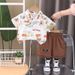 New Baby Elegant Shirt Short Sleeve For Boys' Handsome Children's Summer Shorts Set_viptrois.com