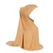 Soft mercerized cotton two-piece set of headscarves, breathable Malay gauze, solid color base hat, and outer headband_viptrois.com