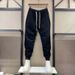 Men's Designed Leg Locking Sweatpants Loose Fit Casual High Street Style Spring Autumn New Nine Point Pants_viptrois.com