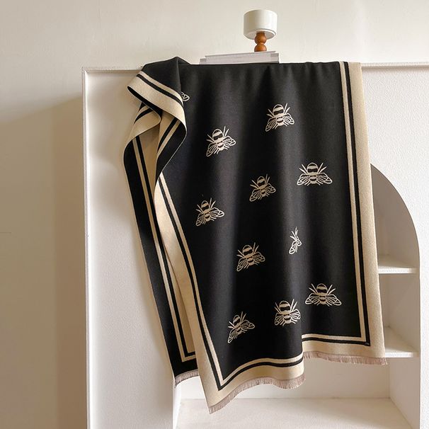 designer luxury scarf for women shawl knitting letter multipink beige black gray luxury scarves designer_viptrois.com