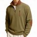 Men's Waffle-Knit Half-Zip Sweatshirt - Solid Color Stand Collar Pullover For Casual Fall/Winter Wear (S-XXXL)_viptrois.com