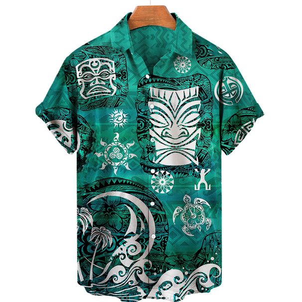Camisa Hawaiana 3d Para Hombre, Ropa De Calle De Manga Corta De Algodón, Blusa Floral De Gran Tamaño, Estilo Retro, Para Verano, 2024_viptrois.com