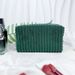 Makeup Tools & Accessories New Corduroy Cosmetic Bag Female Portable Large Capacity Fashion Stripes Soft Skin Friendly Cosmetic Wash Bag_viptrois.com