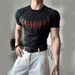 Venom Show War Clothes Ice Silk Sports Quick Drying Short Sleeved T Shirt Cool Sleeve Fitness High Elastic Training Tops Men_viptrois.com