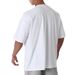 Summer New Sports Short Sleeved Cotton T-shirt Men's Running Training Basketball Equipment Trend Loose Casual Fitness_viptrois.com