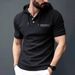 Men's Clothing Summer Fast Sale Shirt Hooded Men's Casual Sports Polo Shirt_viptrois.com