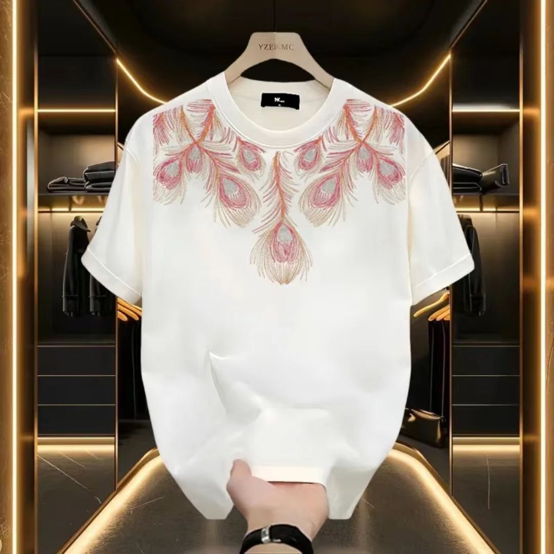 American Style Cool Cotton Short Sleeved T-shirt For Young Men And Women, Summer Ins Trendy_viptrois.com