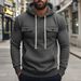 Men's Heavyweight Fleece Hooded Workwear Sweatshirt With Multiple Pockets - Warm & Stylish Outdoor Pullover For Autumn & Winter_viptrois.com