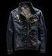 Men's Denim High-End Trendy Spring And Autumn Short Ripped Slim Fit Vintage Retro Blue Jacket_viptrois.com