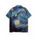 Men's Clothing Heavyweight Hawaiian Trendy Brand Abstract Graffiti Student Loose Casual Short Sleeved Shirt Men's Travel Flower Shirt Women_viptrois.com