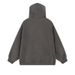 Men's Vintage Style Hooded Zip-Up Sweatshirt With Flocking Embroidery Star & Letter Design, Loose Fit Casual Hoodie Jacket_viptrois.com