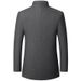 Men's Tweed Jacket Zhongshan Standing Collar Coat_viptrois.com