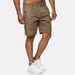Men's Cargo Shorts With 5-Pocket Design – Loose Fit Outdoor & Casual Short Pants For Hiking, Travel & Streetwear (Black, Brown, Tibetan Blue)_viptrois.com