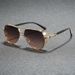 Men's Sunglasses New Fashion Square Frame Sunglasses Men's Retro Sunglasses Modern And Versatile Driving Sunglasses_viptrois.com