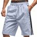 Men's Clothing Hip Hop Loose Sports Beach Shorts Side Zipper 5 Point Shorts_viptrois.com